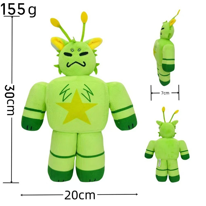 New Game Peripherals Regretevator Gnarpy Green Cat Plush Toy White Cat Robot Doll Children's Birthday Gift