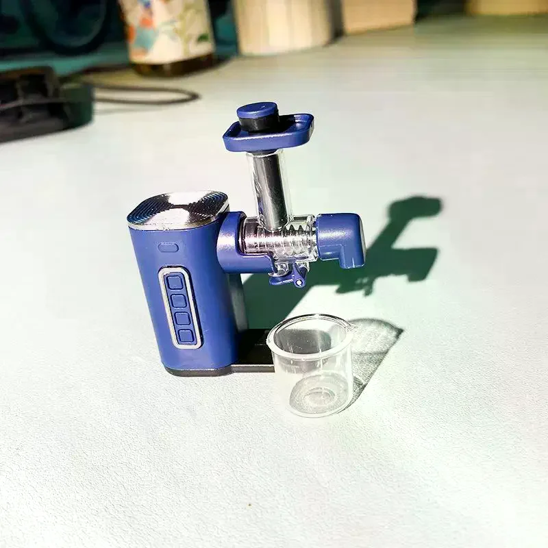 1 Set Mini Food Play Fruit Juicer Machine 1:12 Scale Dollhouse Miniature Juicer Blender Simulation Model Scene Decoration