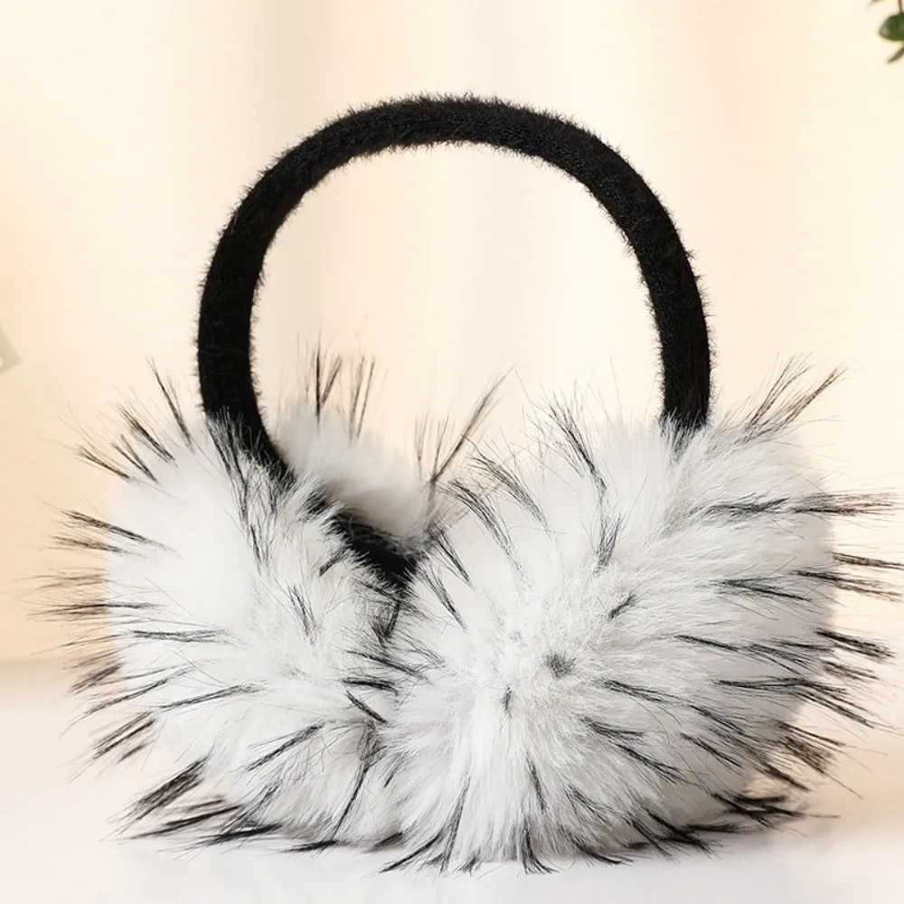 

Cute Ear Cap Imitation Fur Plush Earmuffs Folding Thicken Winter Earmuffs Solid Color Windproof Ear Mask Riding