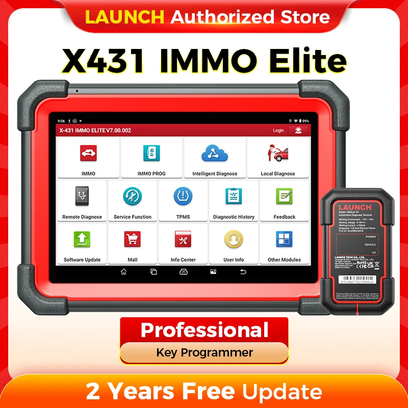 Picture: LAUNCH X431 IMMO Elite Key Programming Tool Automotive Key Programmer Immobilizer Diagnostic Scanner Simulator Key Free Shipping