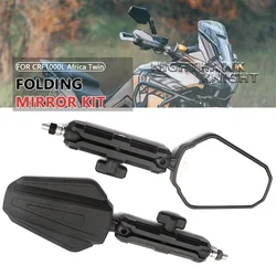 For Honda CRF1000L CRF1100L CRF 1100L Africa Twin Motorcycle Rearview Mirror Adventure ADV Foldable Side Mirrors Accessories