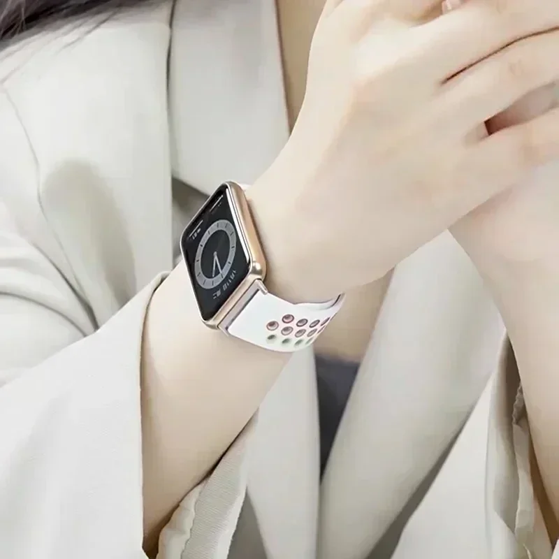 Sport Silicone Band for Huawei Watch Fit 4-Fit4 pro-Fit 3 SmartWatch Bracelet Watchband Correa for Huawei Watch Fit3 Strap