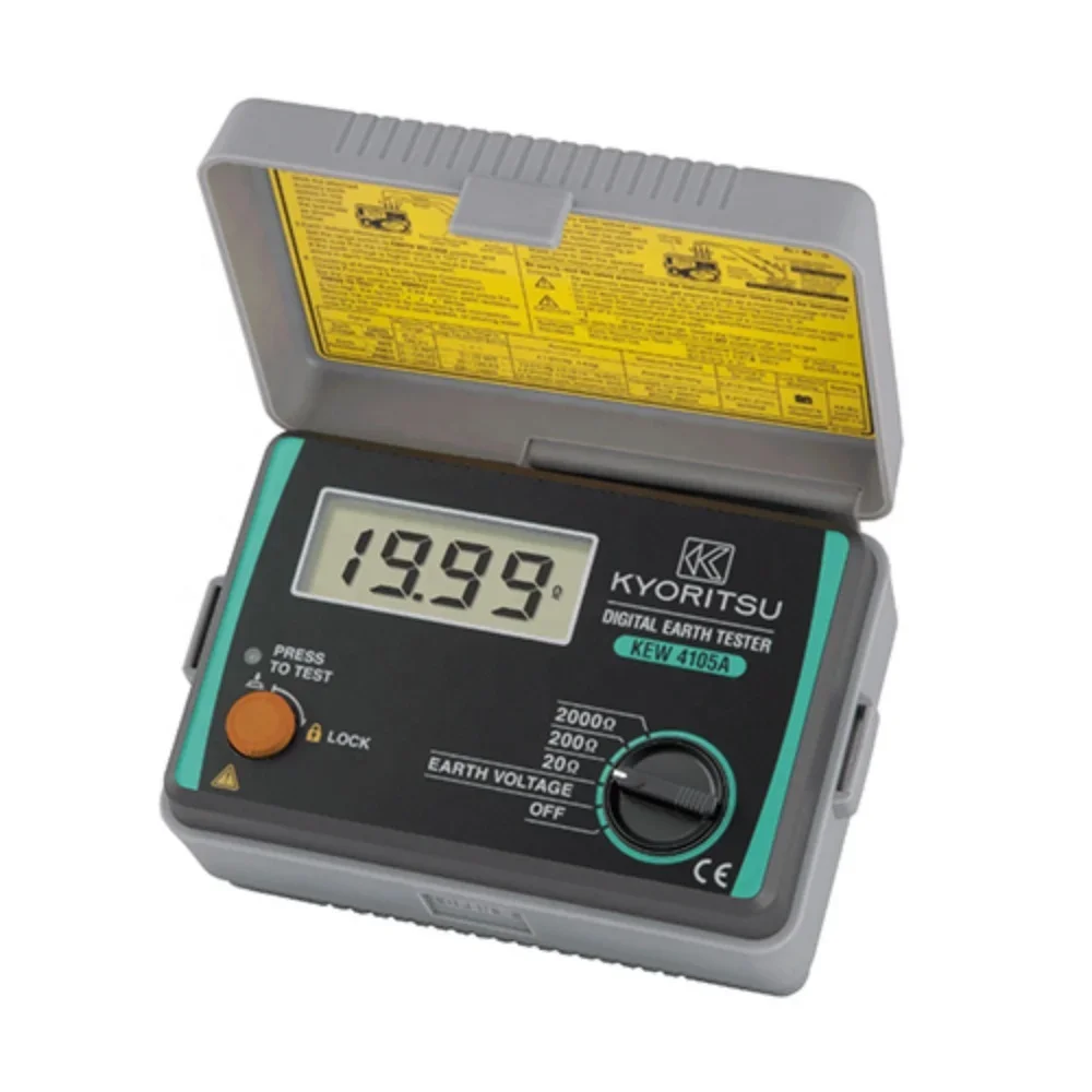 

Brand New Kyoritsu Digital Earth Tester 4105A-H for Ground Resistance Voltage 0-200V/AC 50/60Hz