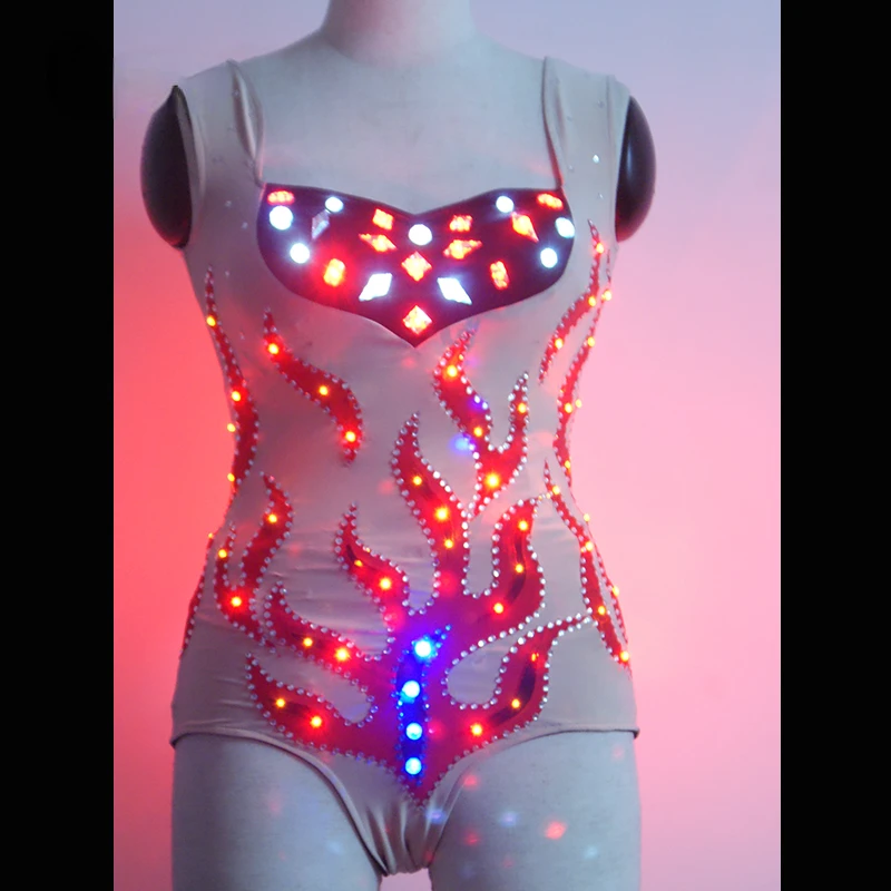 LED stage performance bar party light up DJ dance costumes