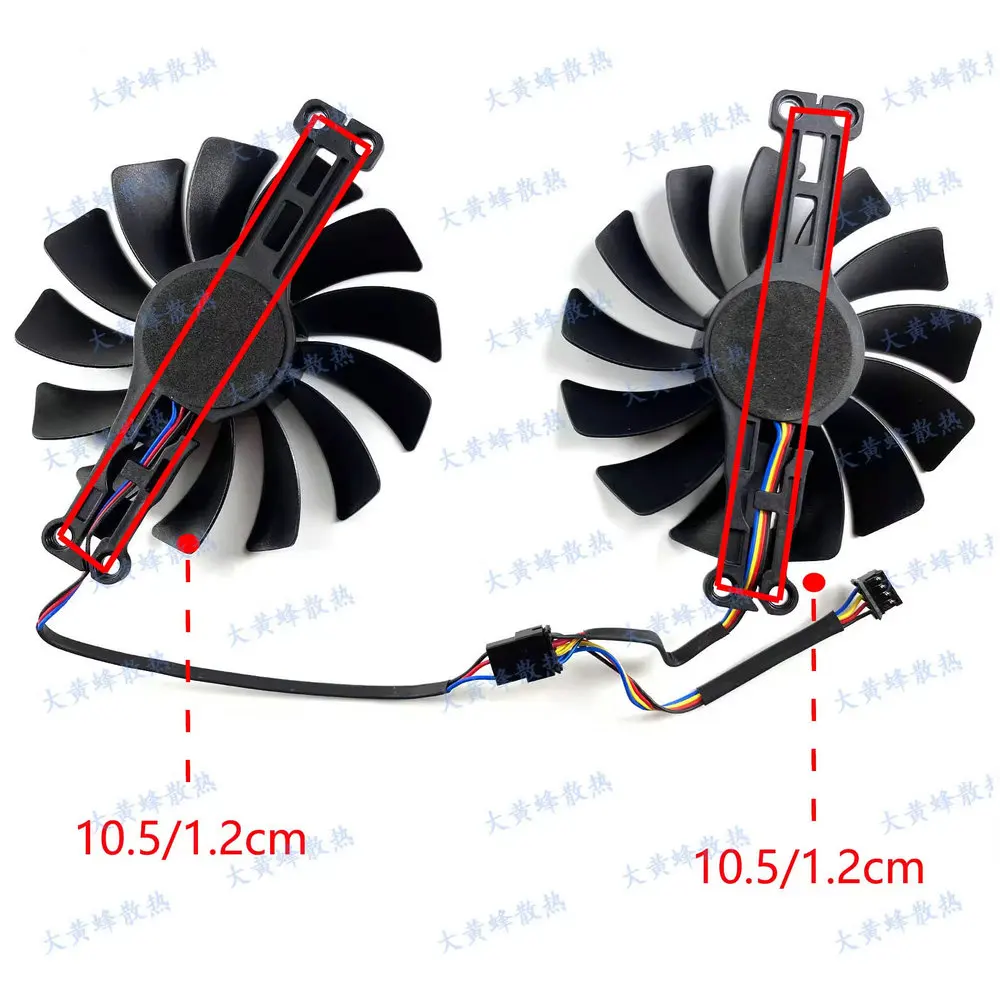 New Cooling Fan for XFX RX6500XT Speedster QICK Graphics Video Card image 3