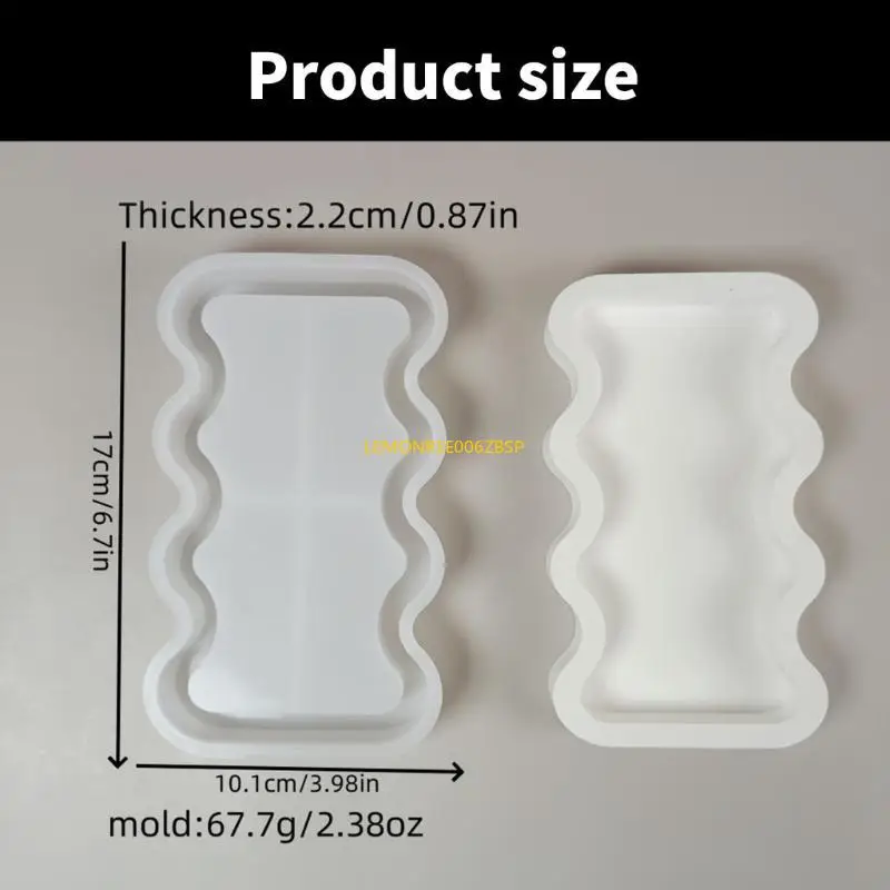 

M4YF Tray Silicone Mold Aquas Ripple Shaped Mould Jewelry Crafting Supplies