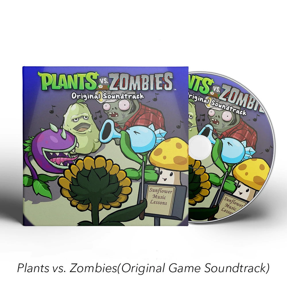 Juego clásico de plantas vs Zombies Laura Shigihara, CD de música, los más grandes éxitos, álbum OST, grabación de música, Cosplay, Walkman, caja de rastas de sonido para coche