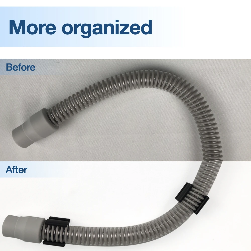 20mm Compatible for ResMed AirSense 10 Dedicated Adapter Heating Tube Plastic Open Double-hole U-shaped Buckle