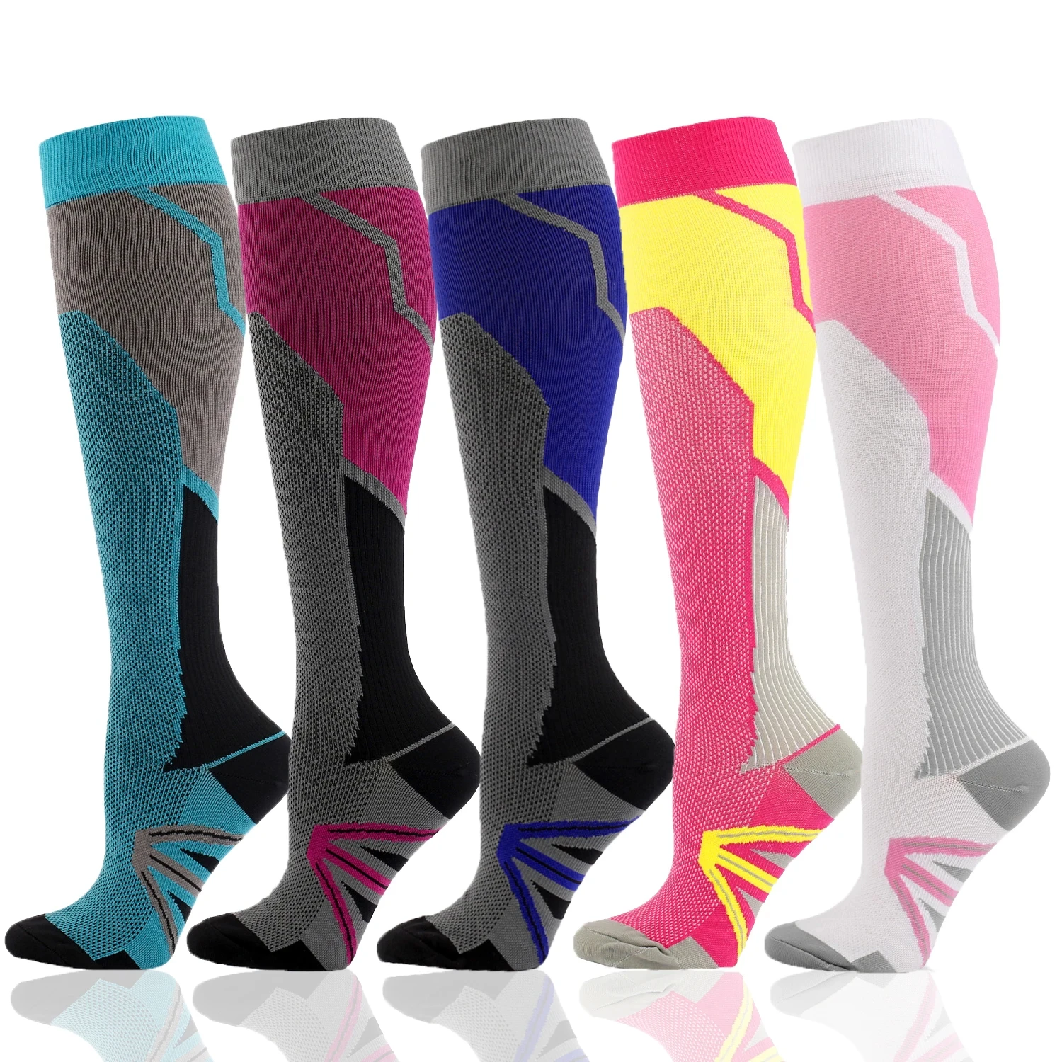 

Compression Socks 20-30mmHg Suitable For Women's Pregnancy Varicose Vein Care Socks For Men's Running Gym Cycling Sports Socks