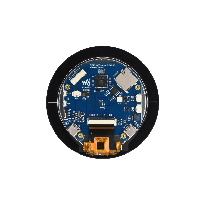carte-de-developpement-a-affichage-rond-rp2350-de-28-pouces-basee-sur-le-microcontroleur-raspberry-pi-rp2350b-double-cœur-et-double-architecture