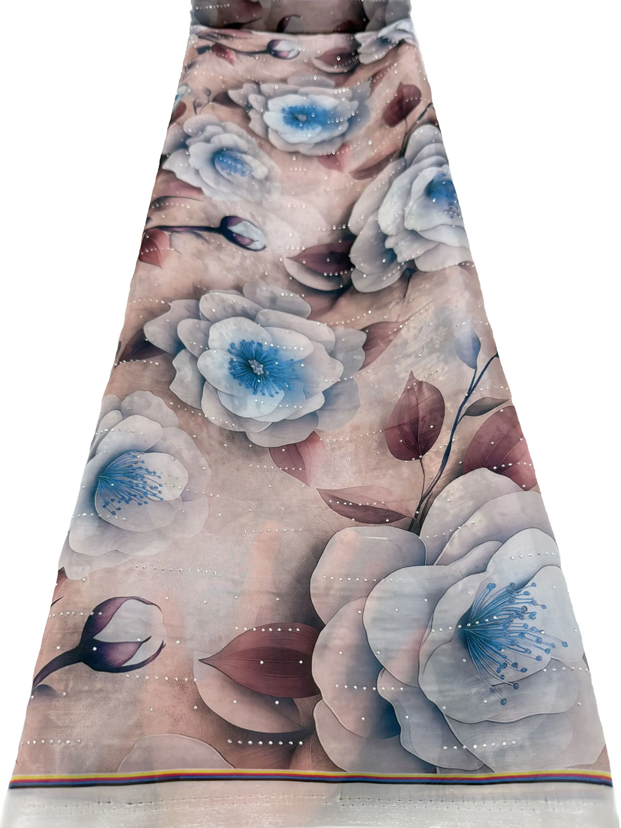 5 Yards French Design Floral P - Textile Sewing Patterns 评论和价格