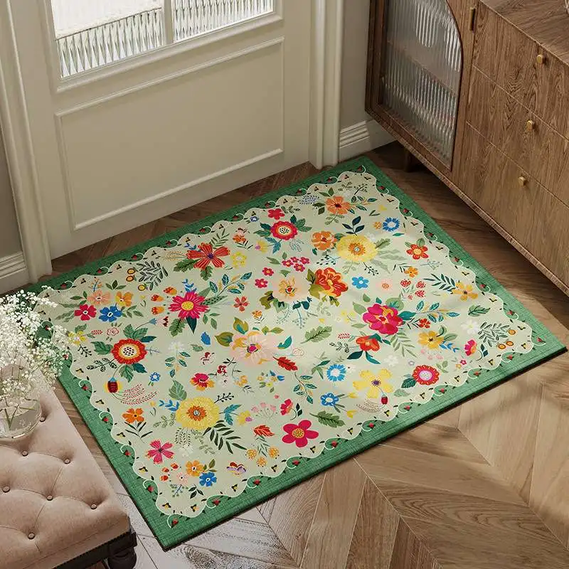 

Small Fresh Entrance Mat Villa Home Porch Non-slip Dirt-resistant Floor Mats Entrance Carpet Can Be Customized Home Decoration