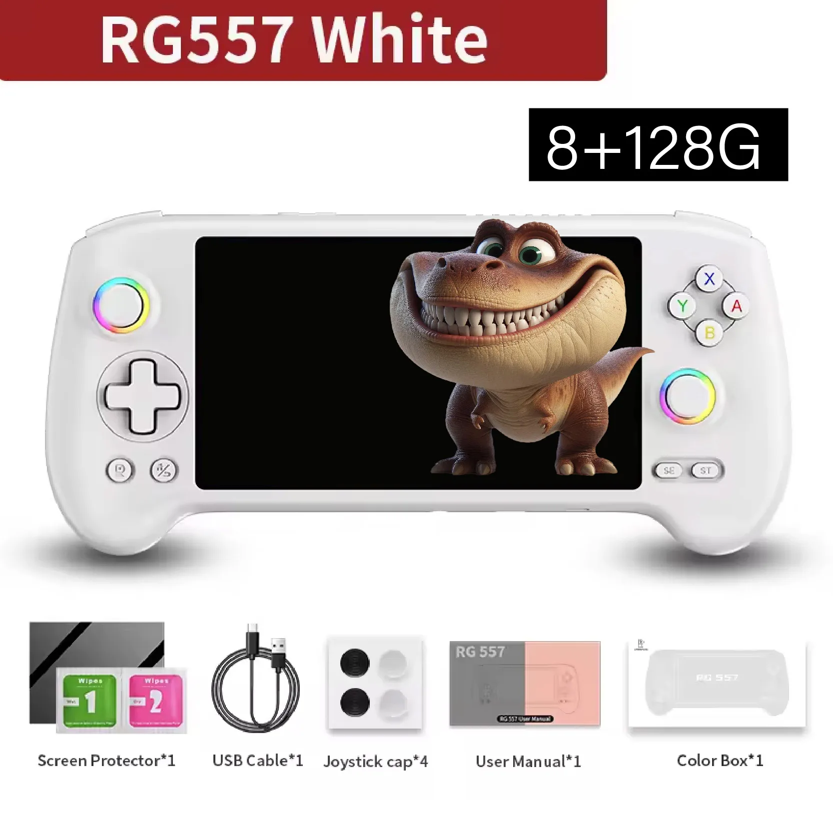 ANBERNIC RG557 レトロハンドヘルドゲームコンソール Android 14 5.48