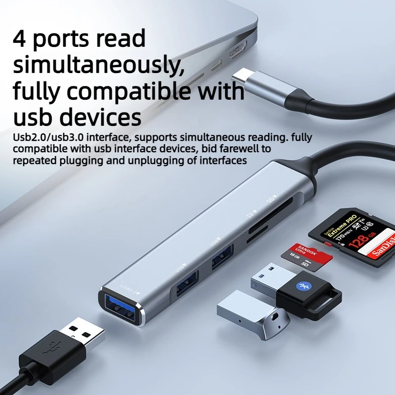 laptop-multi-function-combo-usb-30-hub-with-tf-sd-card-reader-compatible-with-phones-tablets-and-laptops