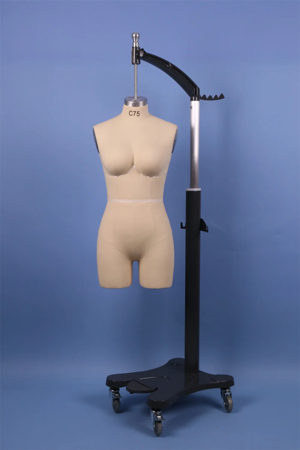 High Standard Female Half Body Torso Dummy Upper-Body Mannequin Dress Form For Lingerie Hanging Fiberglass Stand