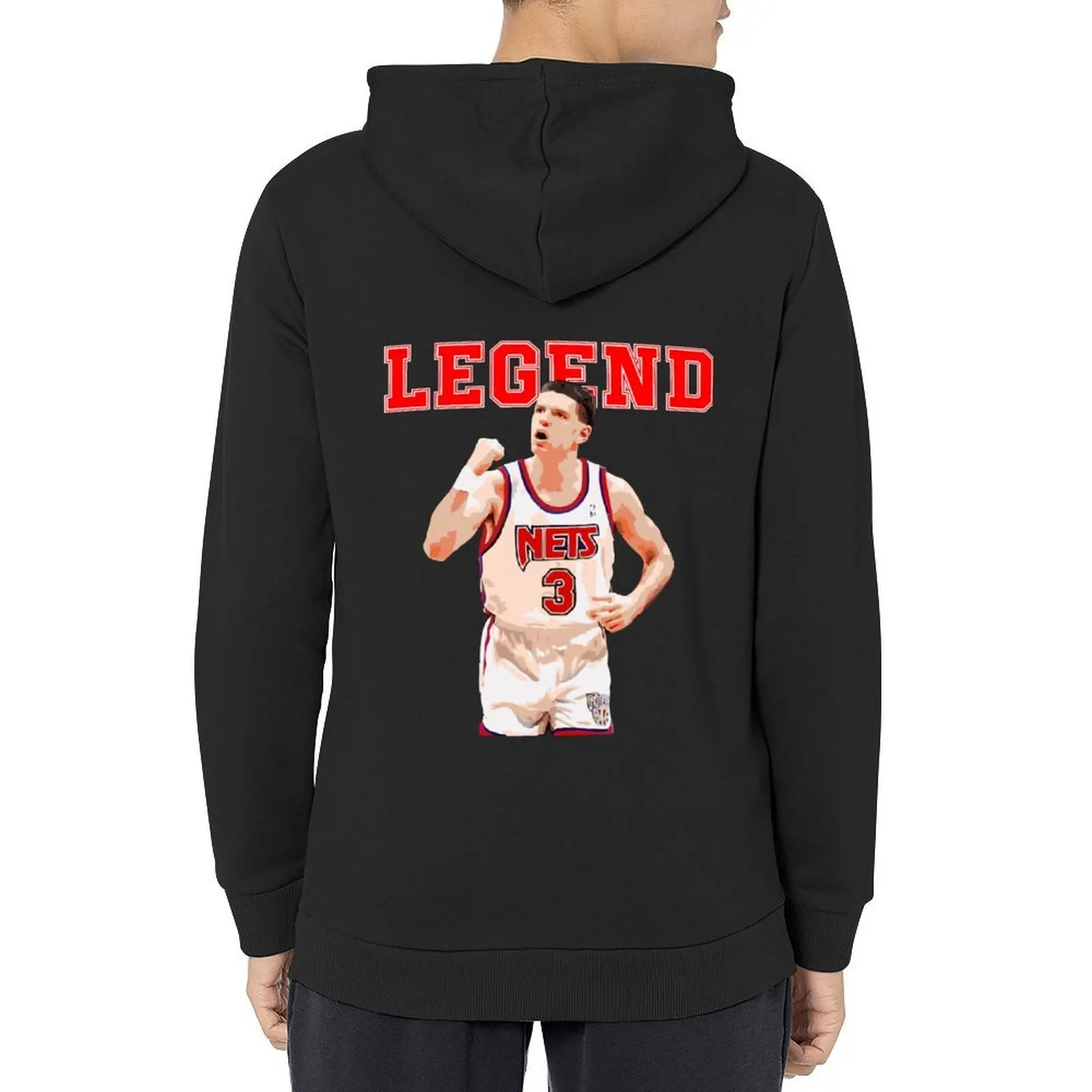 

Drazen Petrovic Hoodie men's clothing anime clothing autumn autumn clothes graphic hoodie