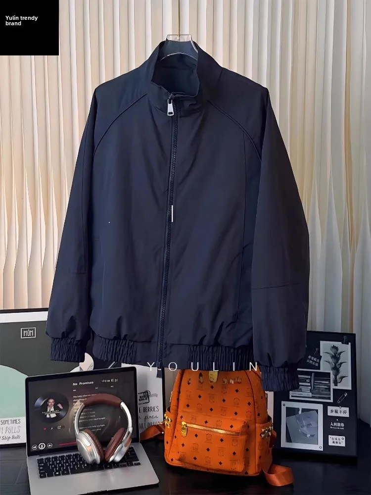 

Мужская куртка Cleanfit American Style Flight Jacket для осени и зимы, свободного кроя, с воротником-стойкой, на молнии, верхняя одежда