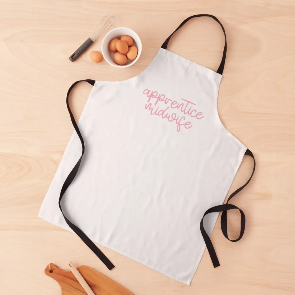 Pink Aesthetic Apprentice Midwife Apron for home useful pieces barber men Apron