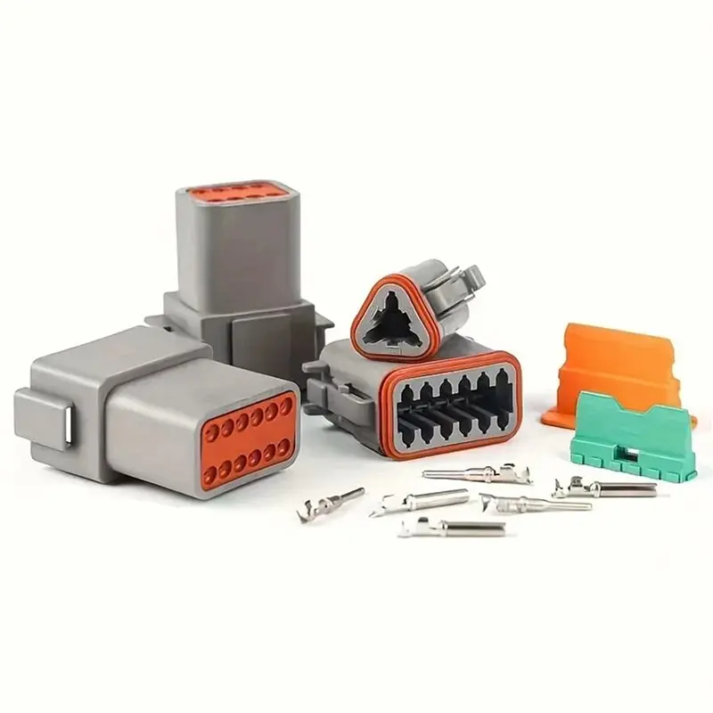 Y42A-752Pcs Deutsch DT Series Connector Assortment, Size 16 Stamped Contacts, Waterproof Automotive Electrical Connectors
