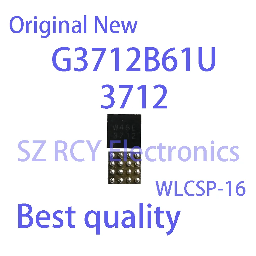 (2 PCS)NEW G3712B61U G3712BB61U Top Mark 3712 3712B WLCSP-16 BGA IC Chip electronic