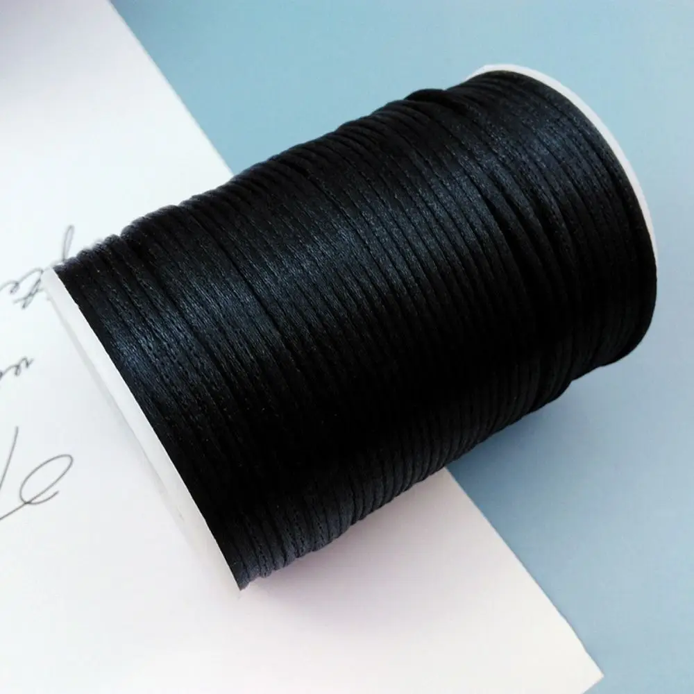 Decorative Flexible Macrame Thread Cord Strong Satin Finish Satin Trim Cord Universal DIY Bracelet Cord Handicraft Supplies