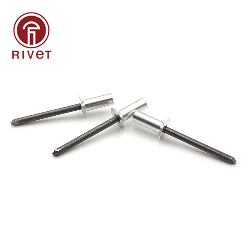 

DIN 15974 20/50/100pcs M4.8/M6.4 Aluminum carbon steel Countersunk Head Closed End Blind Rivet Sealed Blind waterproof Rivets