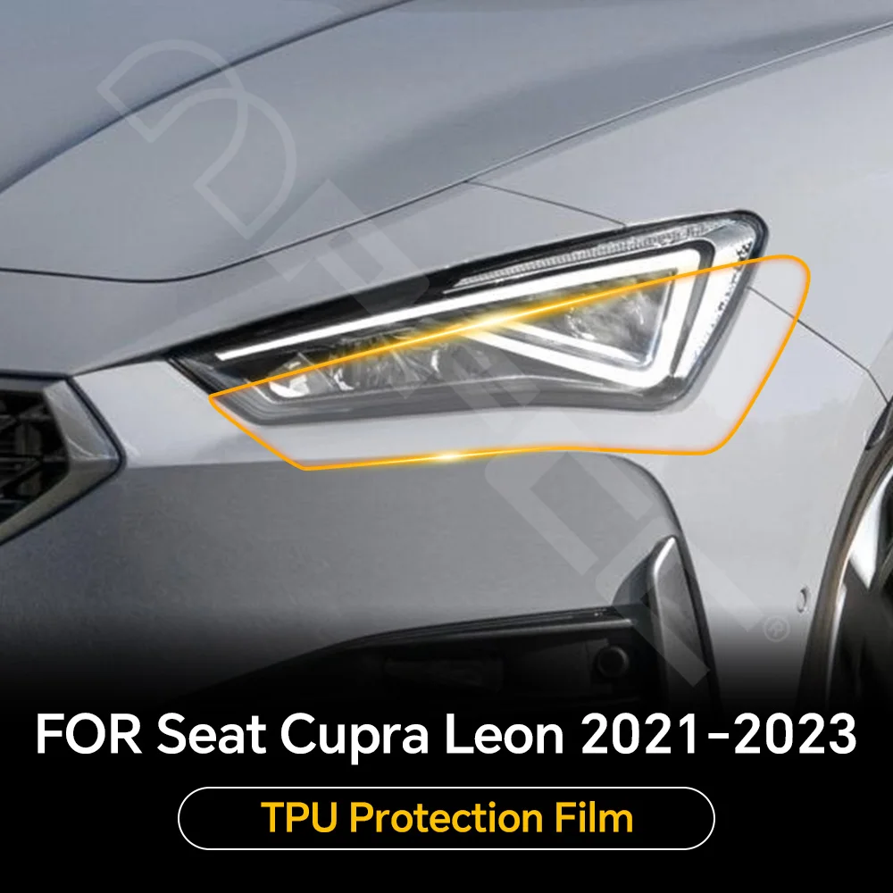 Pre-cut PPF For Seat Cupra Leon 2021 2022 2023 Headlight Rearview B Pillars TPU Protection Film Anti-scratch Clear Bra Resistant