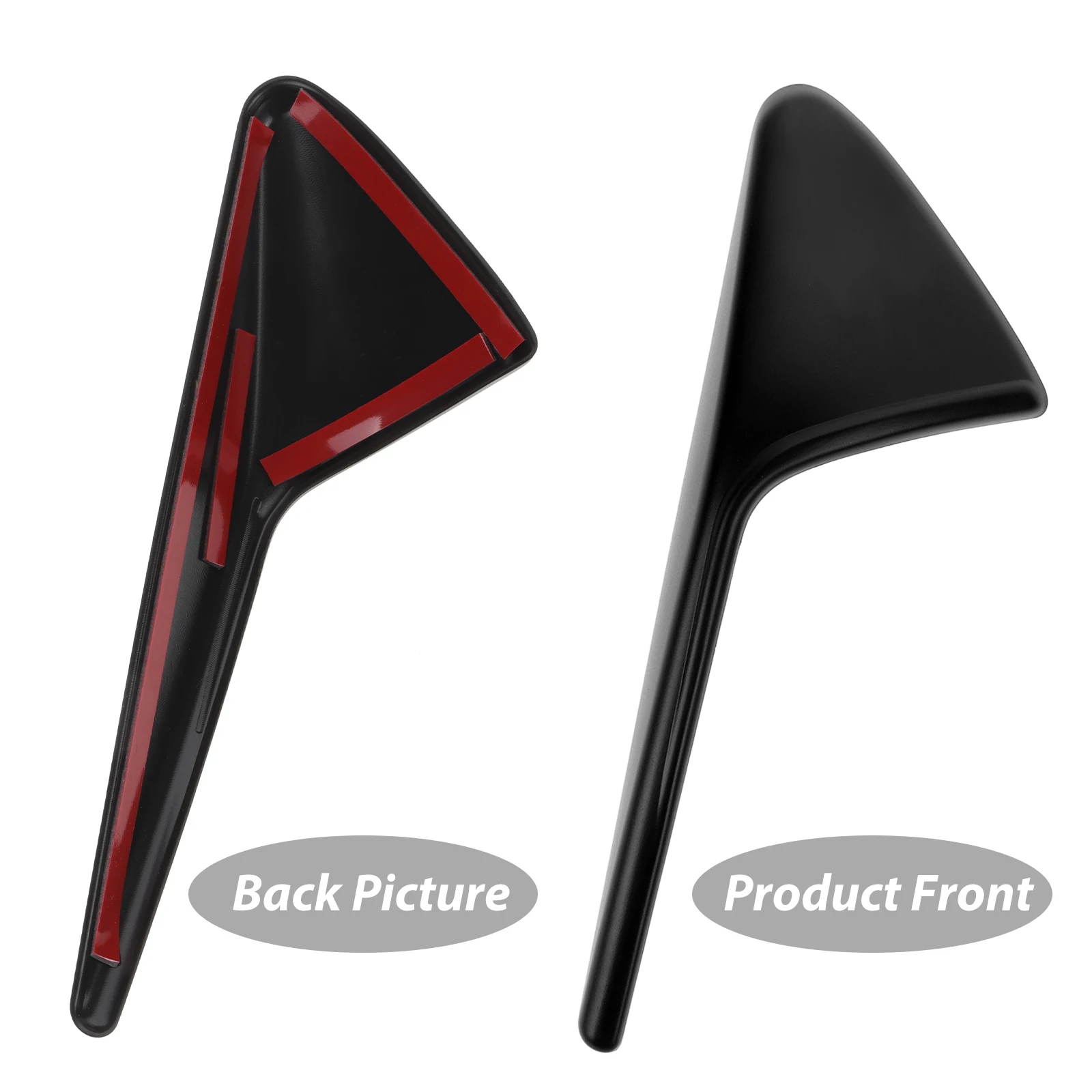 

Side Camera Cover for Y Carbon Fiber Style Matte Black Turn Signal Decoration Car Accessory