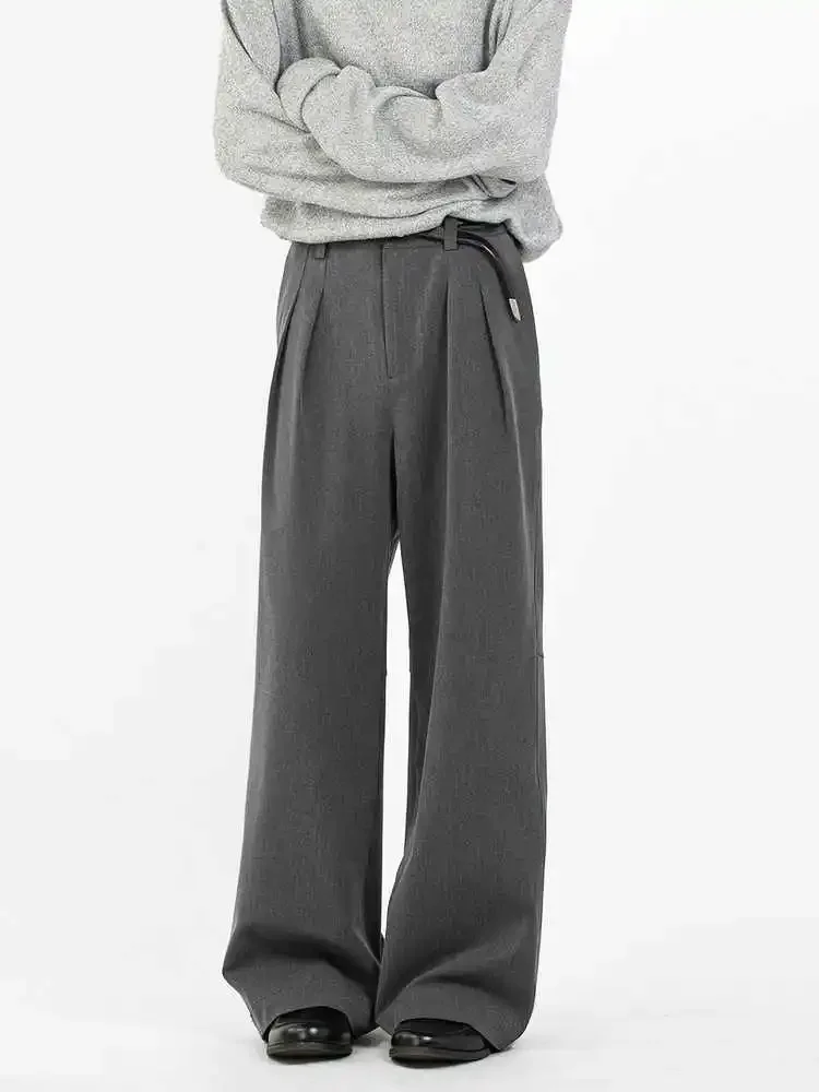 

Women Dark Grey Baggy Urban Suits Pants Oversize Pants Harajuku Japanese 2000s Style Y2k Vintage Wide Leg Trousers Clothes 2025