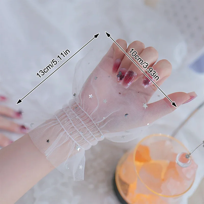 Manucure Photo étoile paillettes, 1 paire, manchon de manchette décoratif, brillant, manchon de présentation des ongles, bricolage, accessoire de fond de prise de vue, outil pour ongles