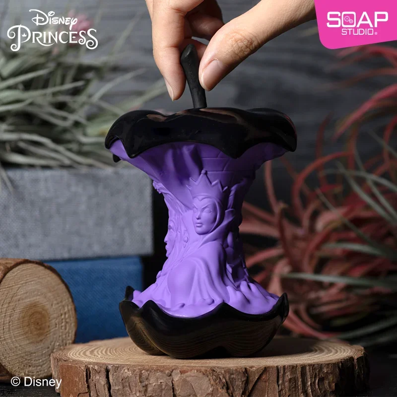 Disney Anime Snow White And The Seven Dwarfs Evil Queen Action Figure Toys Vinyl Apple Shape Moment Sculpture Gifts For Kids