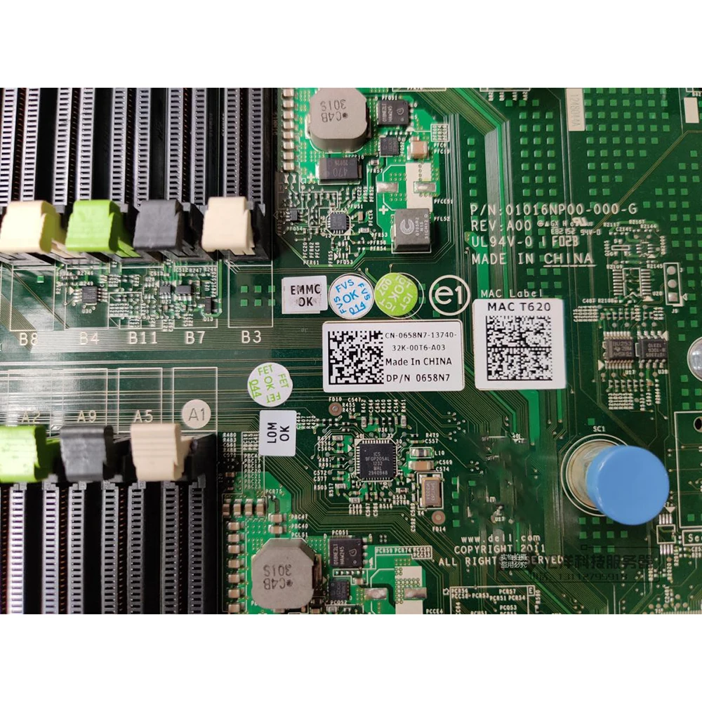 

Серверная материнская плата для DELL Poweredge T620 0658N7 2CD1V 3GCPM G1CNH, тест перед отправкой