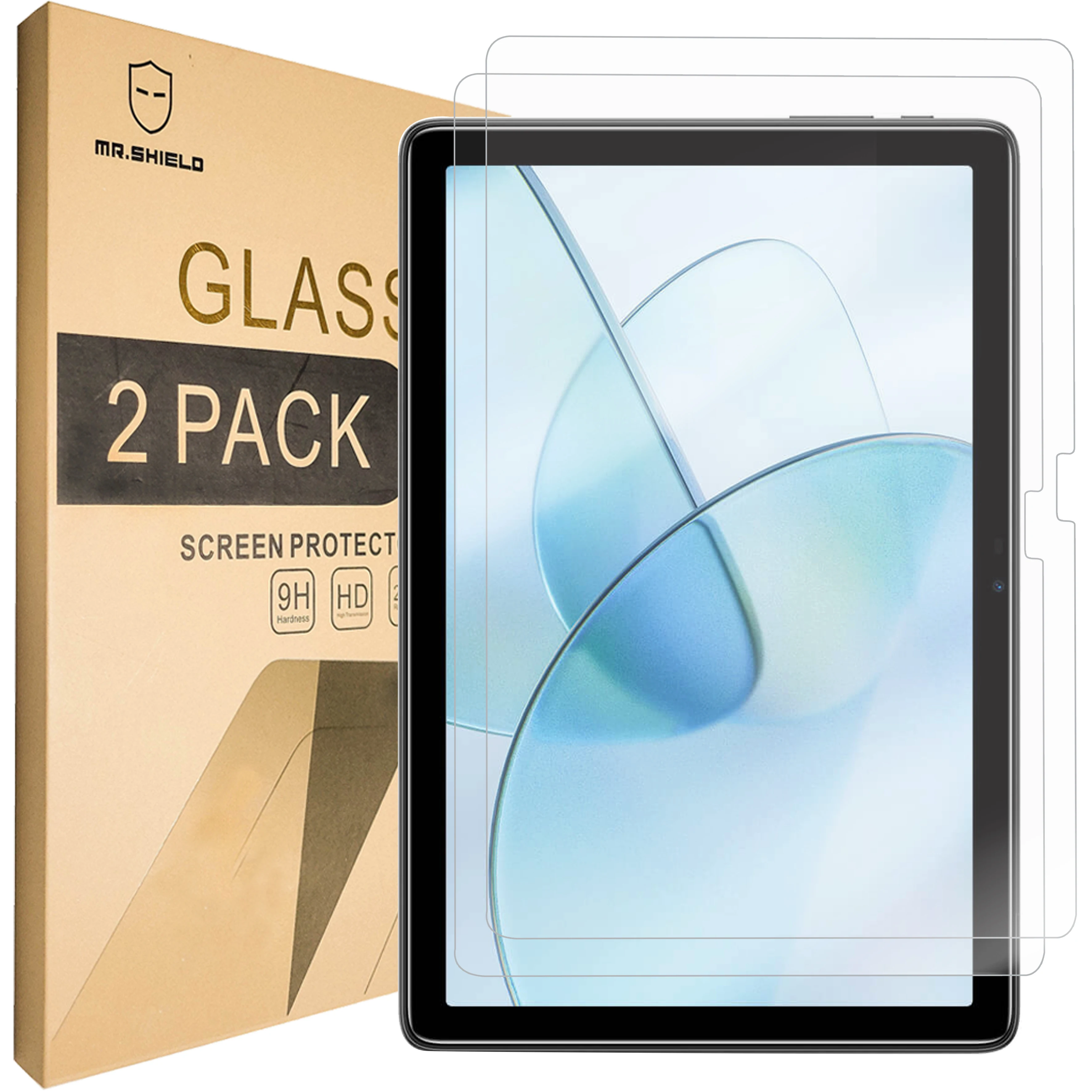 Mr.Shield [2-PACK] Screen Protector For DOOGEE T10S TABLET 10.1 Inch [Tempered Glass] [Japan Glass with 9H Hardness]