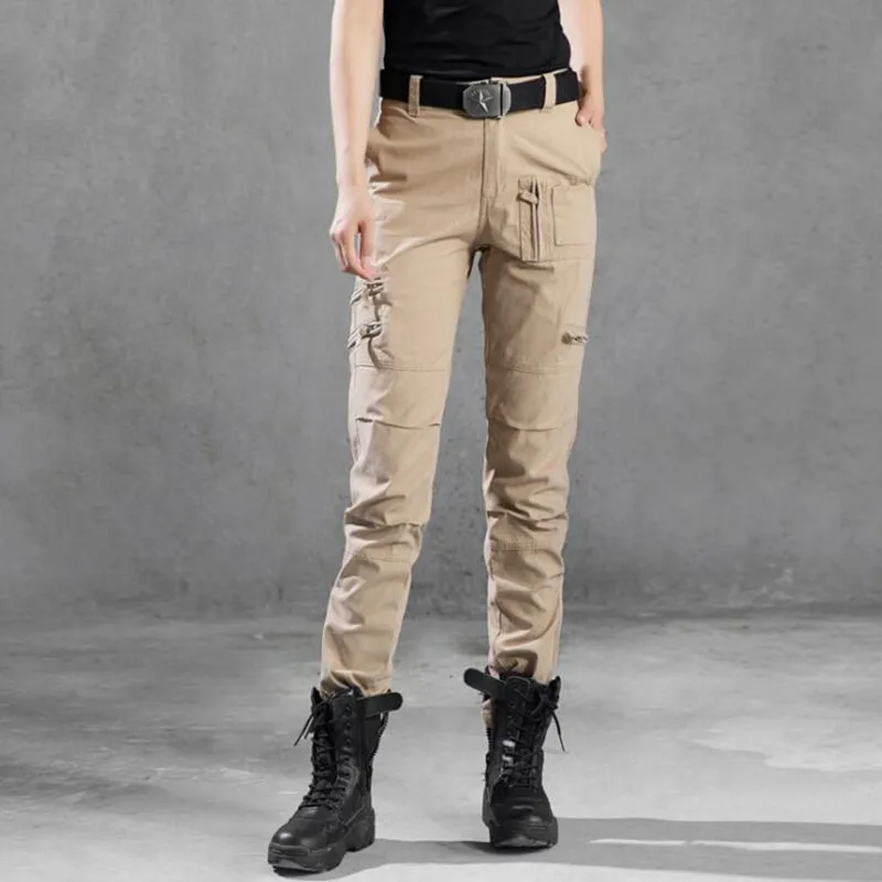 New Women 101 Cargo Pants Military Clothing Tactical Pants Multi-Pocket Cam Cotton Trousers