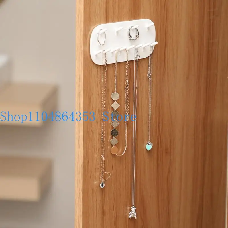 

652F Necklace Wall Mounted Necklace Holder Jewelry Hooks Plastic Material