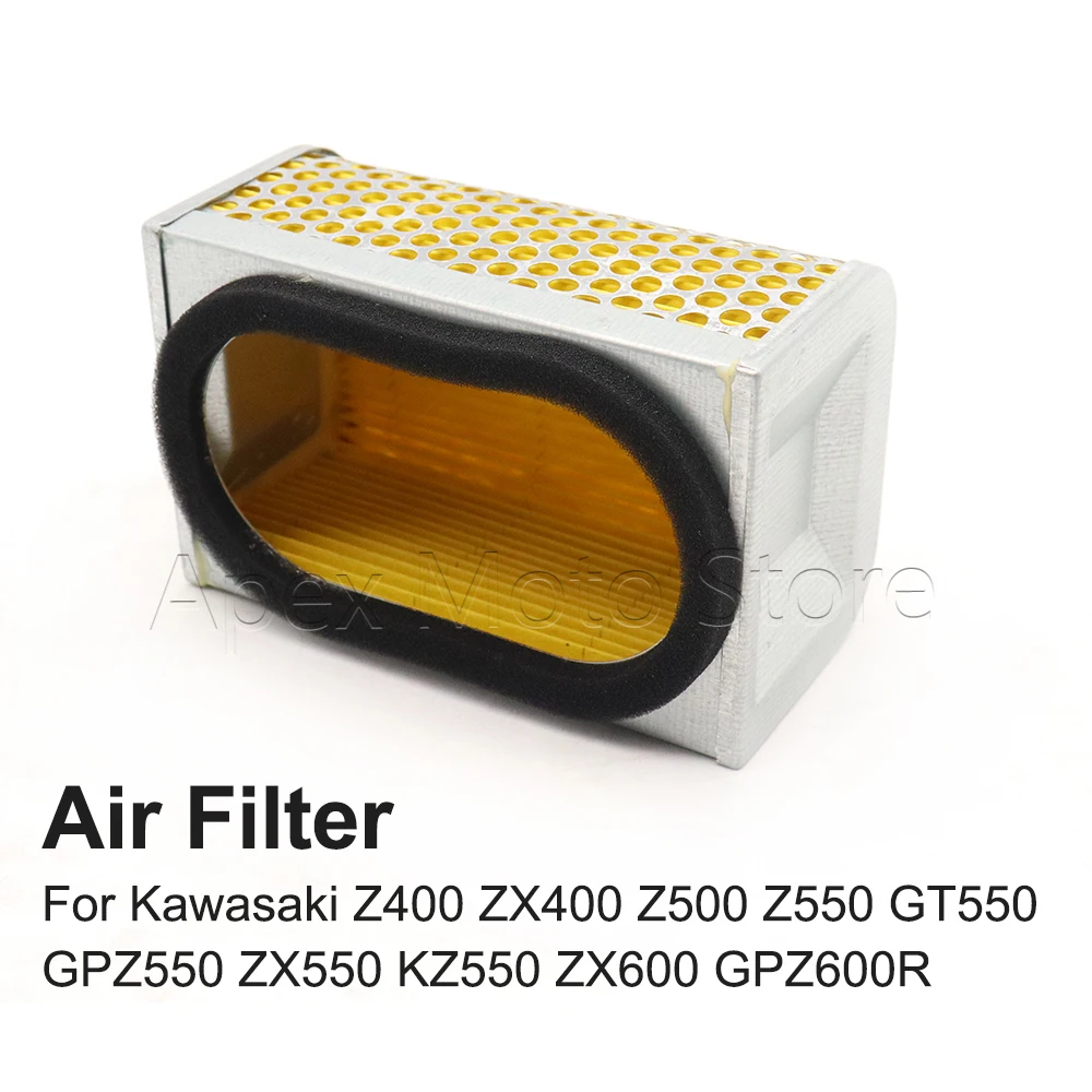 

Motorcycle Air Filter Intake Cleaner For Kawasaki Z500 KZ550 Z550 ZR550 ZX400 Z400 ZR400 ZR750 GPZ550 GPZ600R 2008 2007 2006