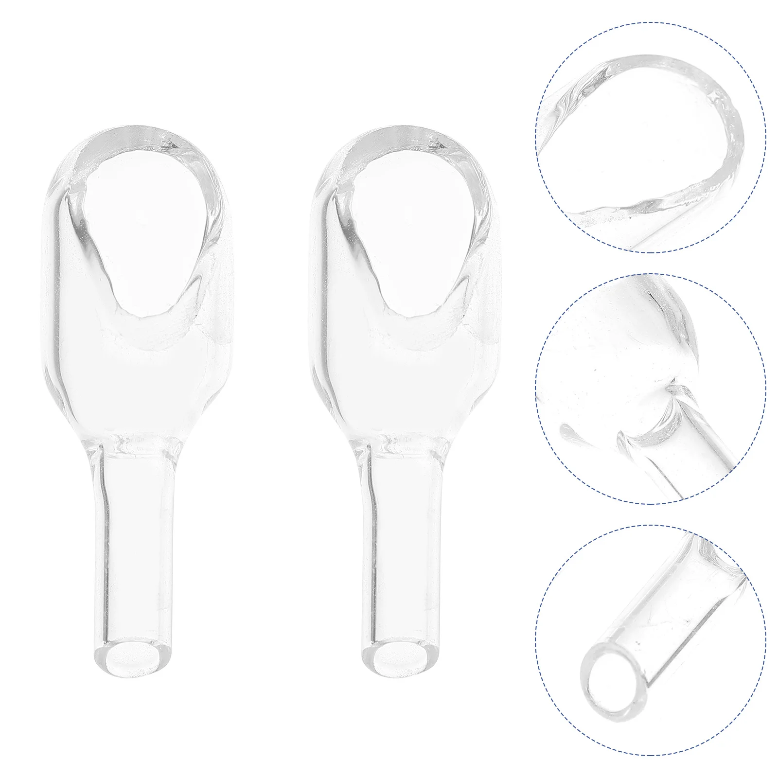 

2Pcs Glass Weighing Bottle Transparent Borosilicate Funnel Neck Tube Weighing Funnel Set Clear Laboratory Glassware