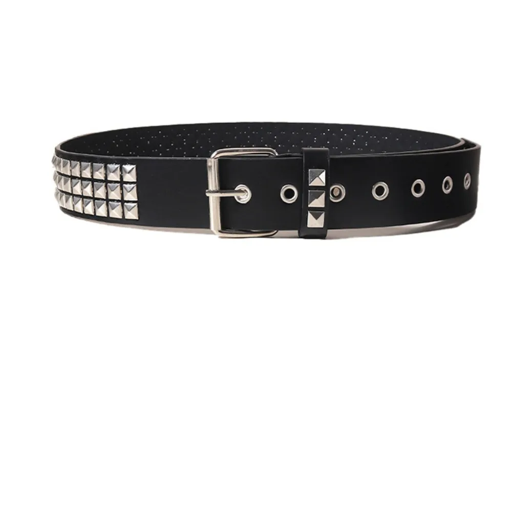 

Cool Vintage Rivet Waist Belt Wide Belt Jeans Decor Y2K Leather Belt Retro Exaggerated Punk Waistband Daily