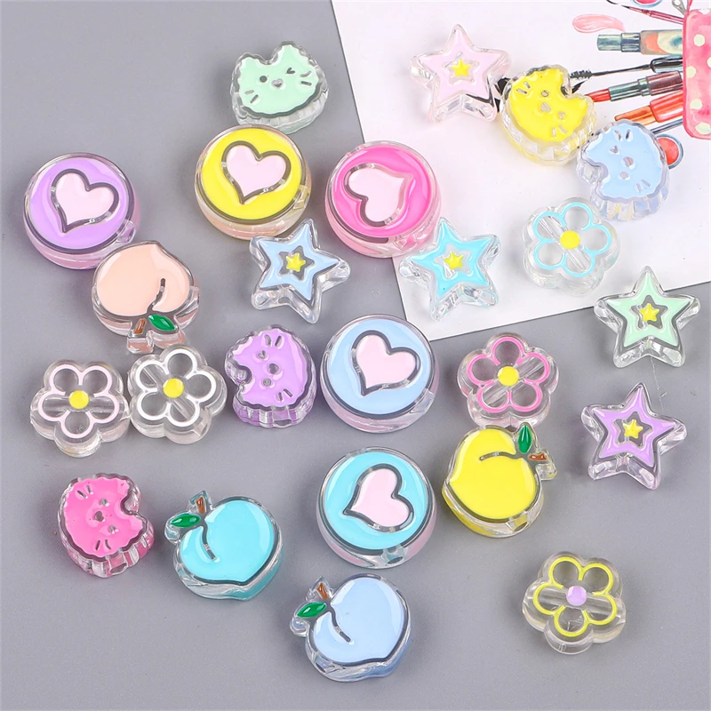 Random Mixed Candy Color Ename - Embellishment Crafts ulasan dan harga