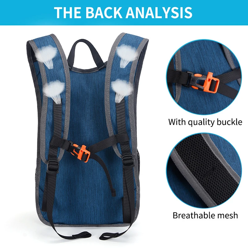 Mochila táctica ligera con múltiples bolsillos y tira reflectante - imagen 5
