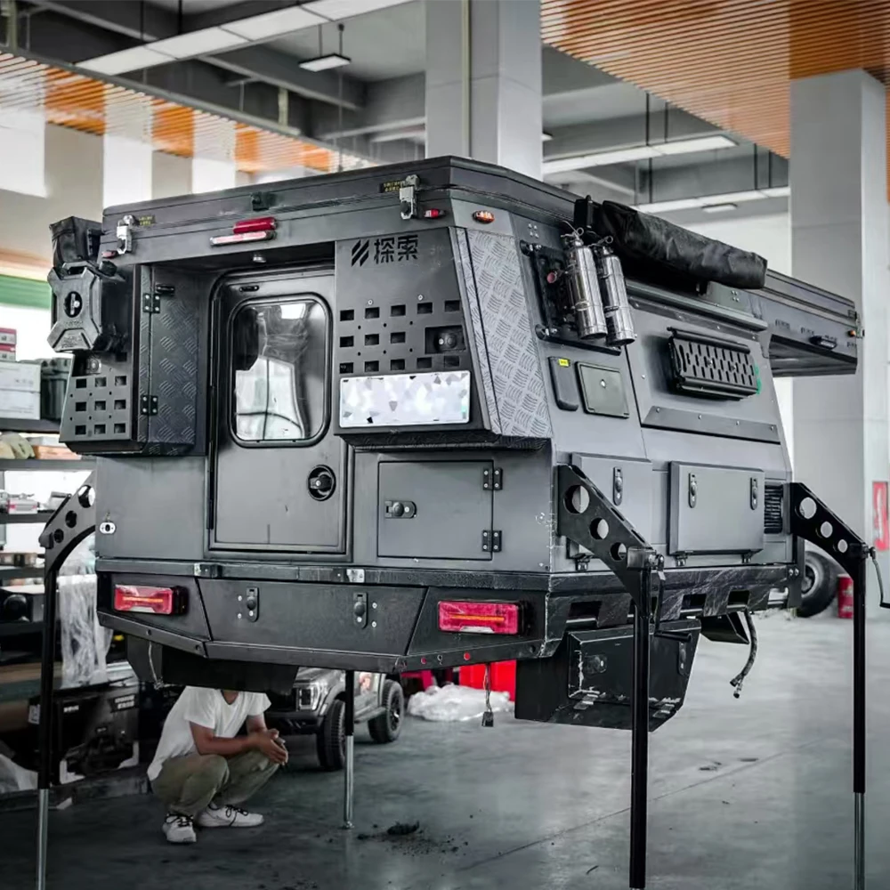 TP09 Pop up Flat Bed Campers for Mid & Full Size Trucks Camper Flatbed Four Wheel Camper Customized view 4