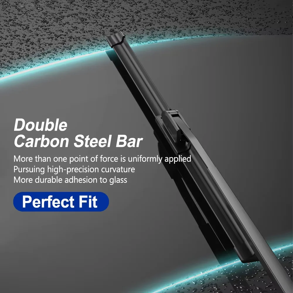 2PCS Windshield Wiper Blades Set For Daihatsu Ayla B100 2013-2023 Toyota Agya - Front Pair All Weather Rubber​ Wipers - Image 5