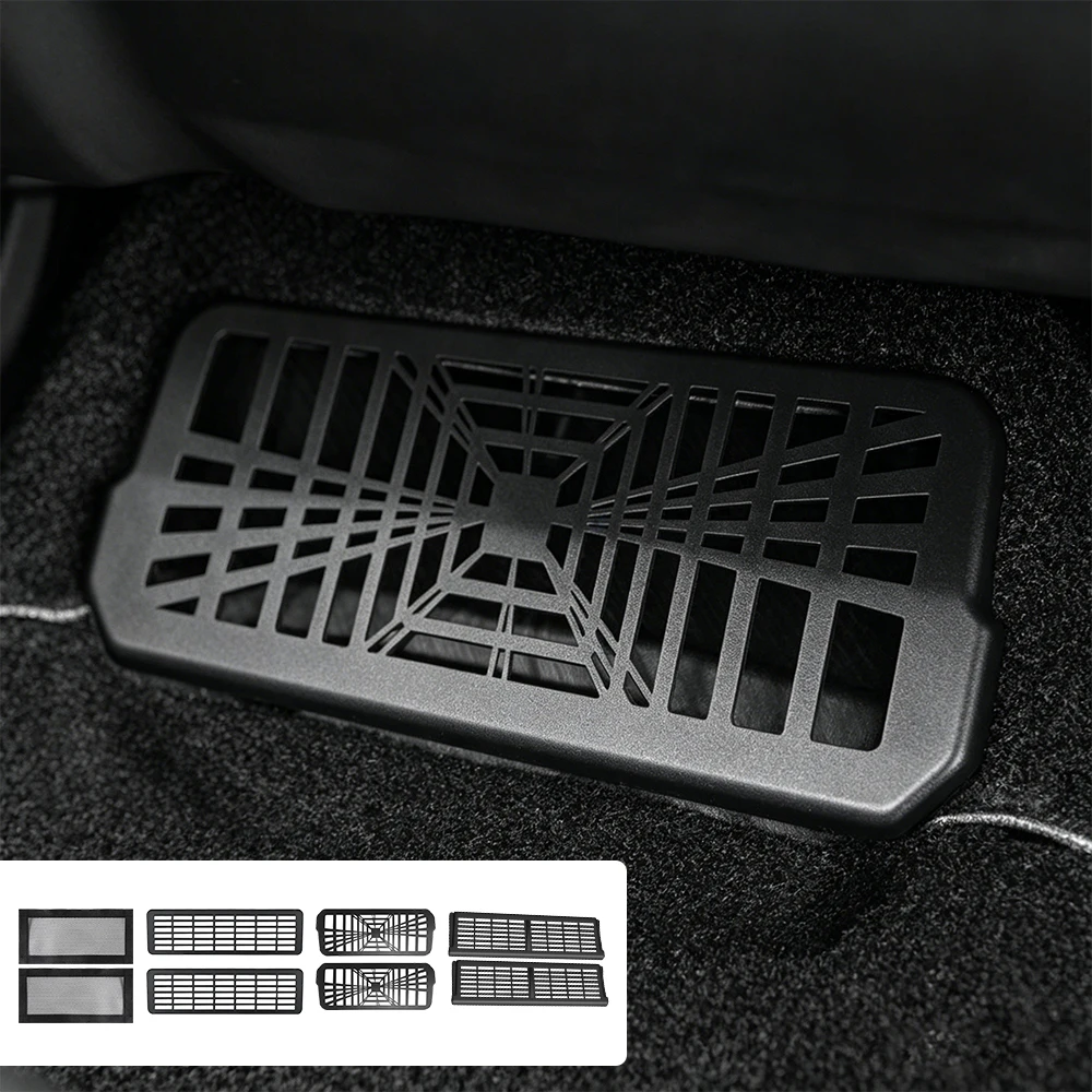 For Tesla Model Y Juniper Model 3 Highland Model Y YL Car Rear Air Vent Cover Seat Back Conditioner Outlet Protector Grill Mask view 6