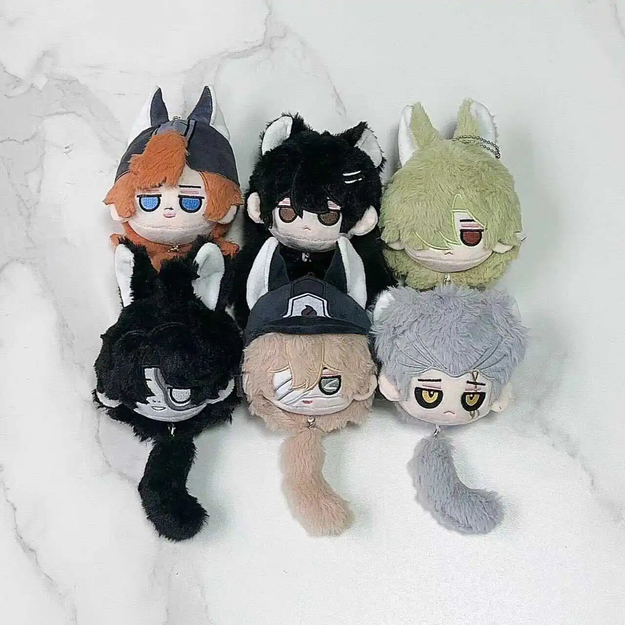 Game Identity V Cosplay Fire Investigator Fools Gold Cheerleader Hermit Grave Keeper Plush Doll Pendant 10CM Key Chain Toy Gifts