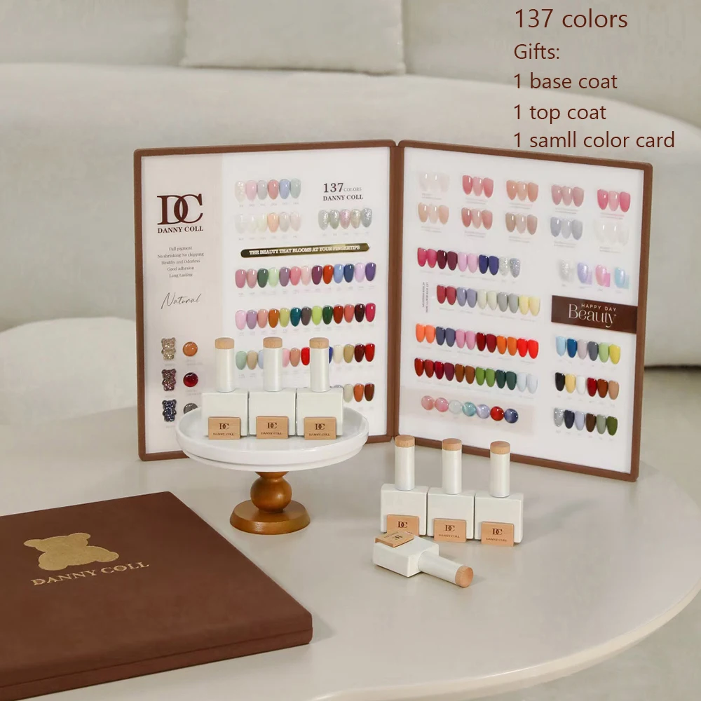 Juego de esmaltes en Gel para salón de uñas, Colección profesional de esmaltes en Gel con tarjeta de Color, 15ml, venta al por mayor, 137 colores