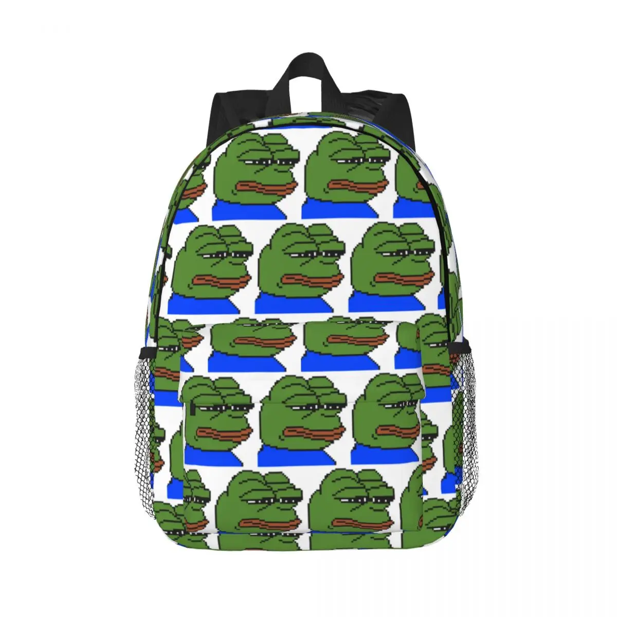 Pepe The Frog Peepo Emote Backpacks Teenager Bookbag Fashion Children School Bags Travel Rucksack Shoulder Bag Large Capacity