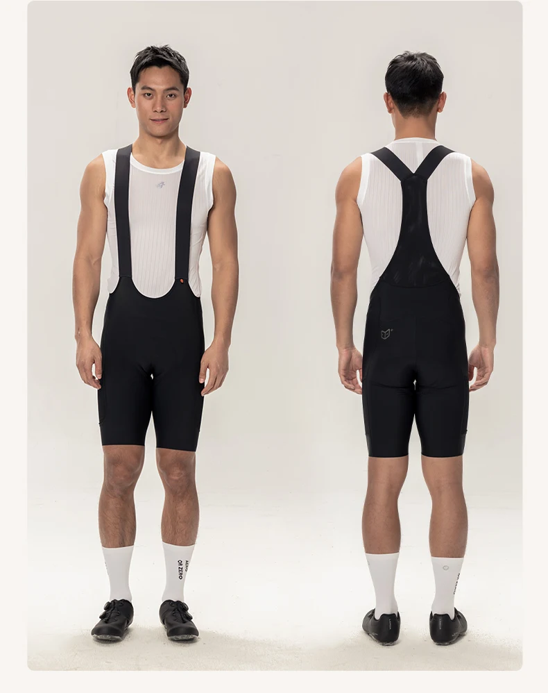LAMEDA Herren-Radsport-Trägerhose, professionelle Radsport-Träger, 6-Stunden-Pads, hohe Taille, Fahrrad-Shorts, atmungsaktive Rennrad-Bekleidung – Detail 33