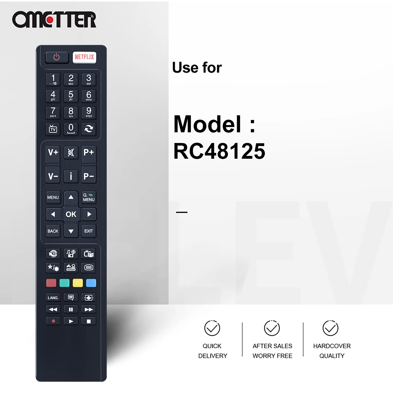 RC48125 30089237 per PANASONIC TV Telecomando RC48127 TX-40CX400 TX-40CX400B TX-48CX400 TX-48CX400B TX-55CX400 TX-55CX400B