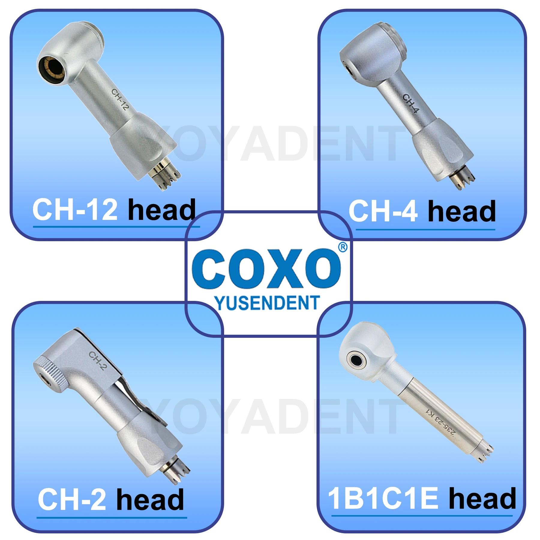 

COXO Dental Spare Head For Contra Angle Low Speed Handpiece Push Button/Latch Fit NSK Handpiece Spare Parts Tools