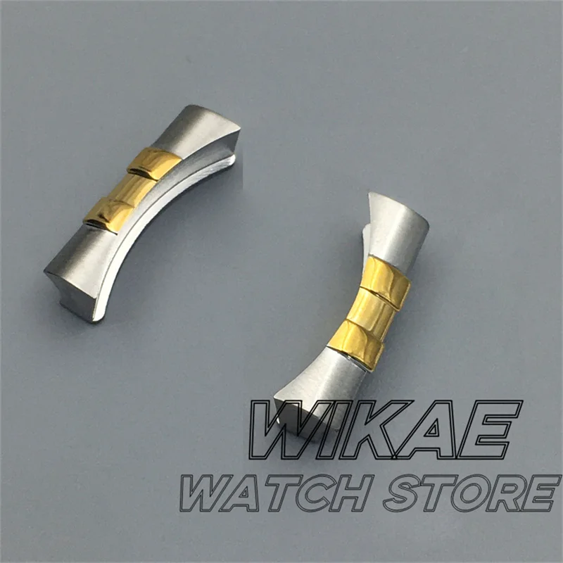 20mm Stainless Steel Curved End Link Fit 20mm Width Lug Watch Bracelet Connector For Jubilee Oyster Watchband Adapter Watch Part
